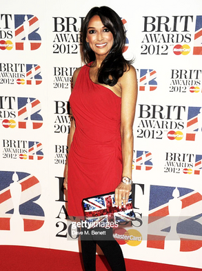  Model Jackie St. Clair, BRIT Awards 2012, Valentino dress